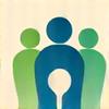 People connected in a circle representing community