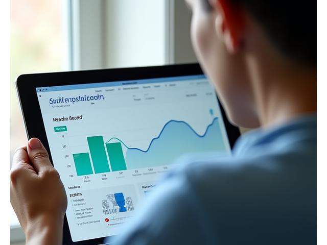 A person reviewing a digital dashboard showing graphs and data for health biomarkers.
